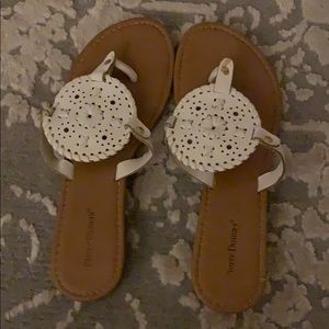 pierre dumas white sandals